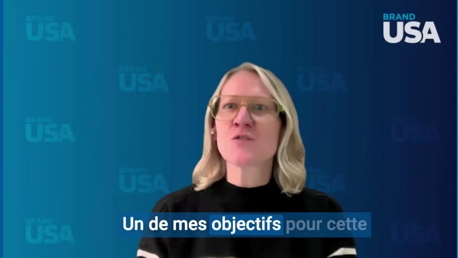 The same video with a French voiceover and French captions